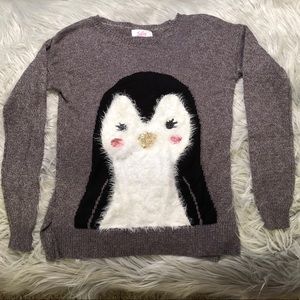 Justice Penguin Sweater- Girl’s Size 16